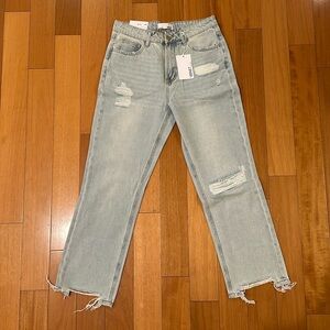 NWT Vici Vervet High Waisted Boyfriend Jeans Light Wash Size 26